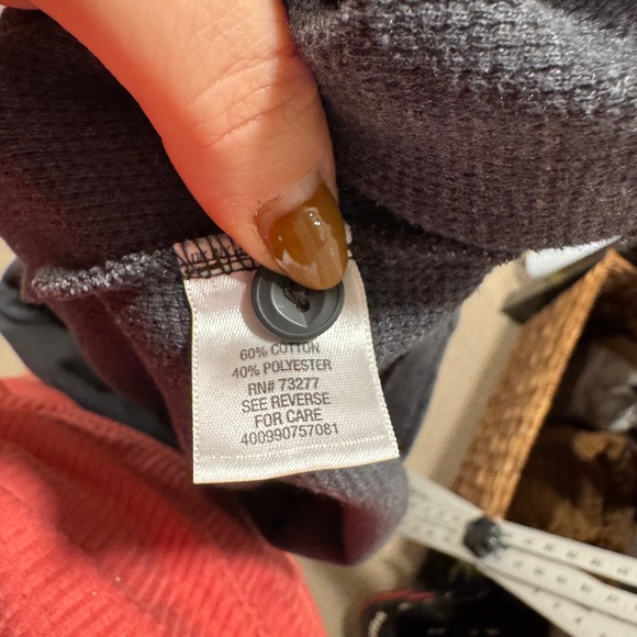 Sonoma Thermal Henley‎ Long Sleeve Shirt Cotton Blend Mens XL - Picture 5 of 6